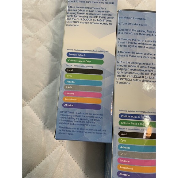 WATEN H2o #2 2 pak Replacement Water Filters W10413645A W10413645 EDR2RXD1 - Picture 10 of 16